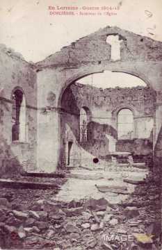 Eglise en ruines (Doncières)